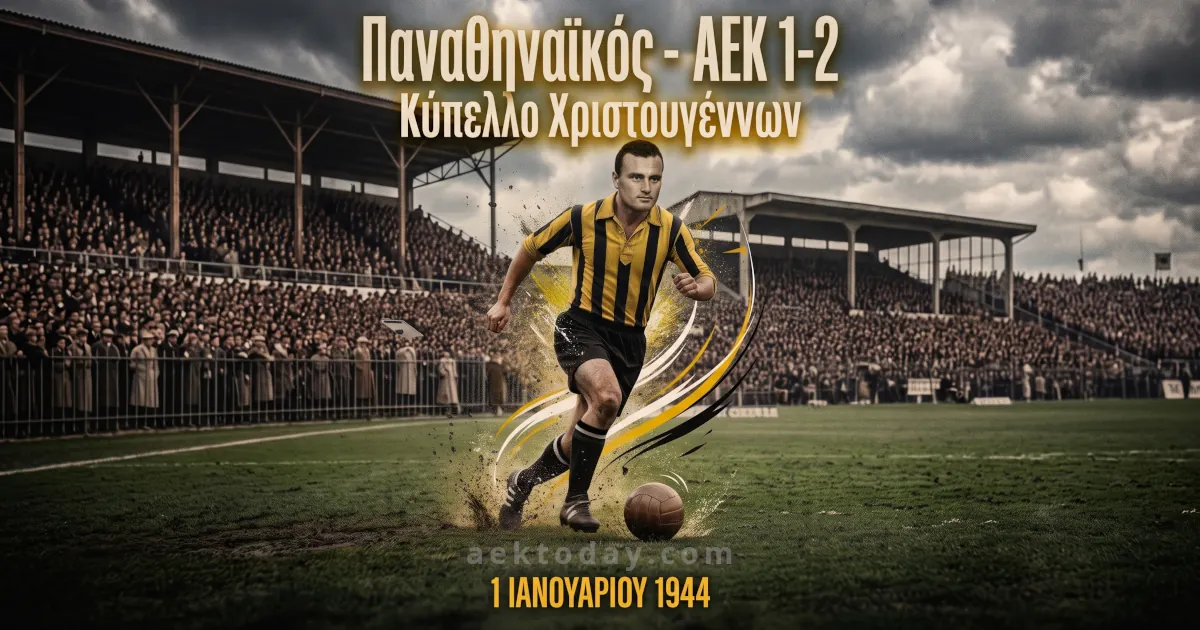 Παναθηναϊκός - ΑΕΚ 1944 Κύπελλο Χριστουγέννων