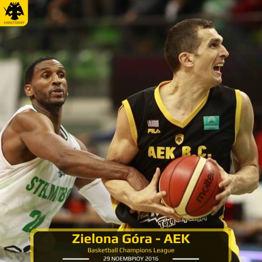 29/11/2016 Ζιελόνα Γκόρα - ΑΕΚ 78-75